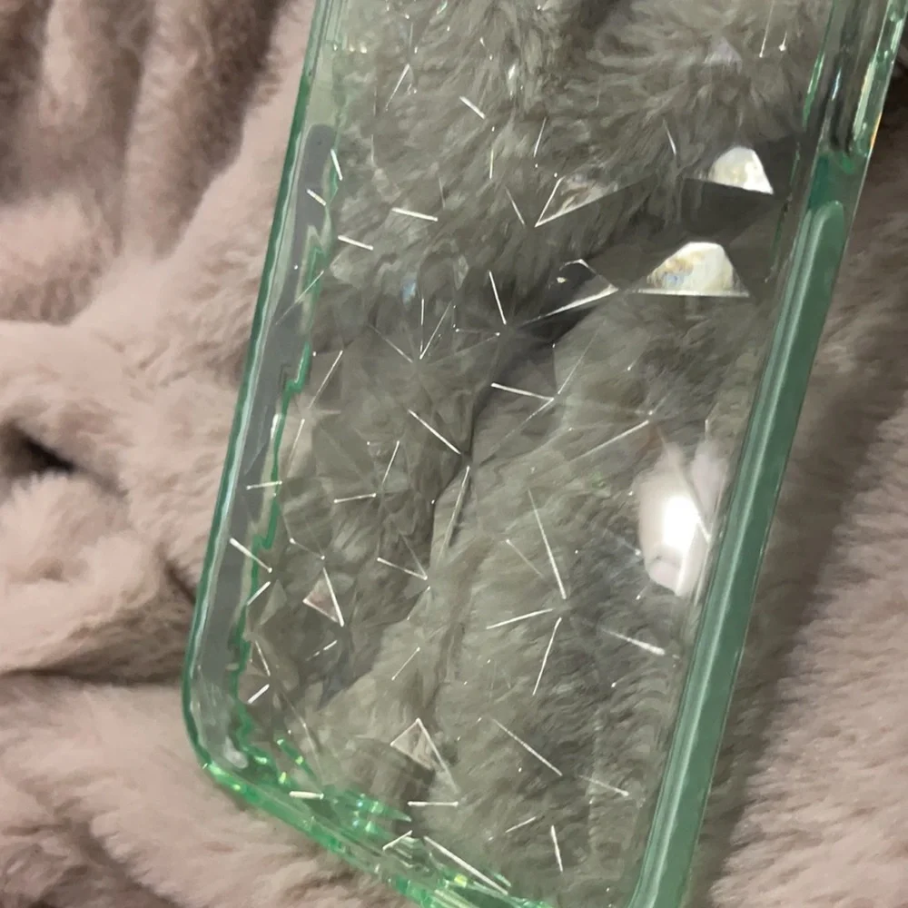 New clear green phone case for iPhone 13 pro max